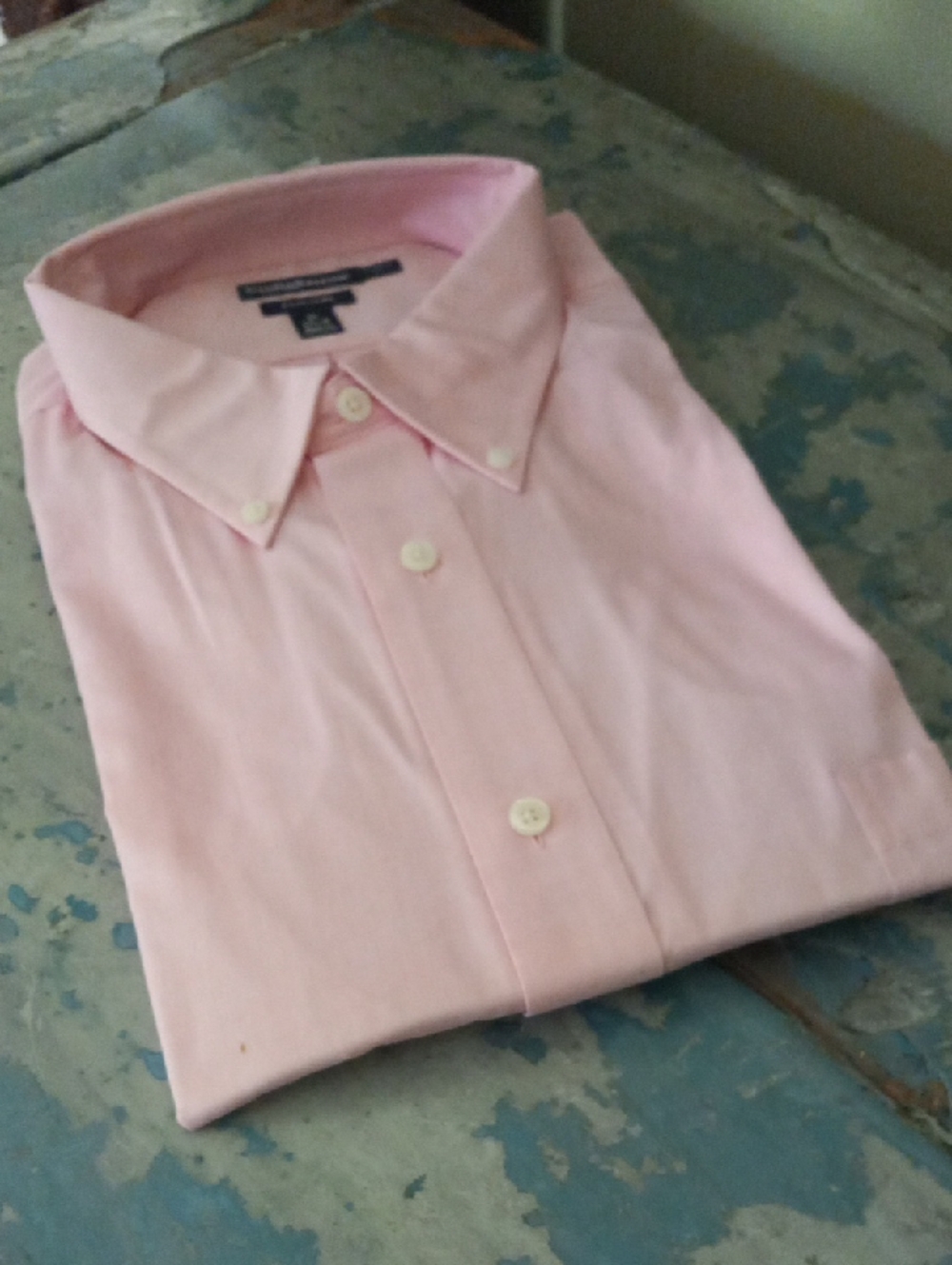 Croft & Barrow Light Pink Short Sleeve Dress Shirt Mens XL